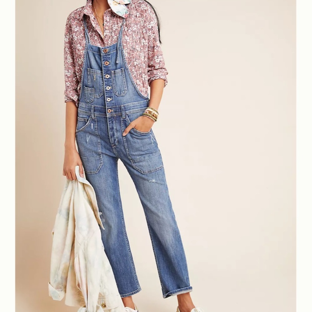 Pilcro by Anthropologie button up overalls